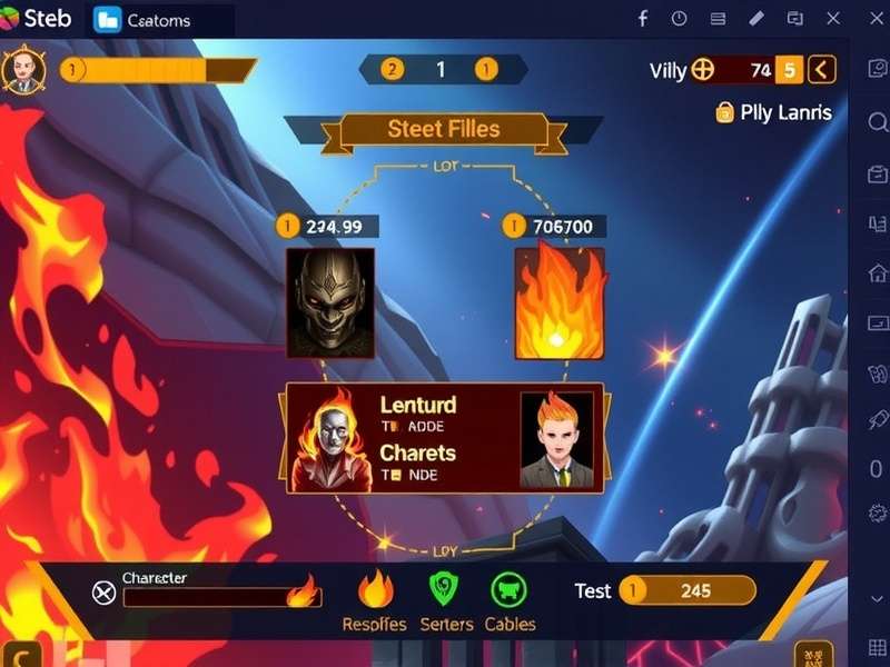 Scorching Fire Rivals character selection screen